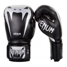 Боксерские перчатки  VENUM GIANT 3.0 BOXING GLOVES - NAPPA LEATHER - BLACK/SILVER